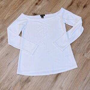 Halogen White Long Sleeve Blouse